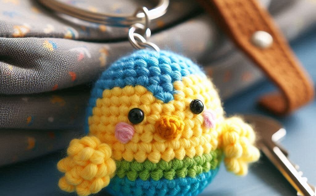 How to Make a Cute Chick Crochet Keychain