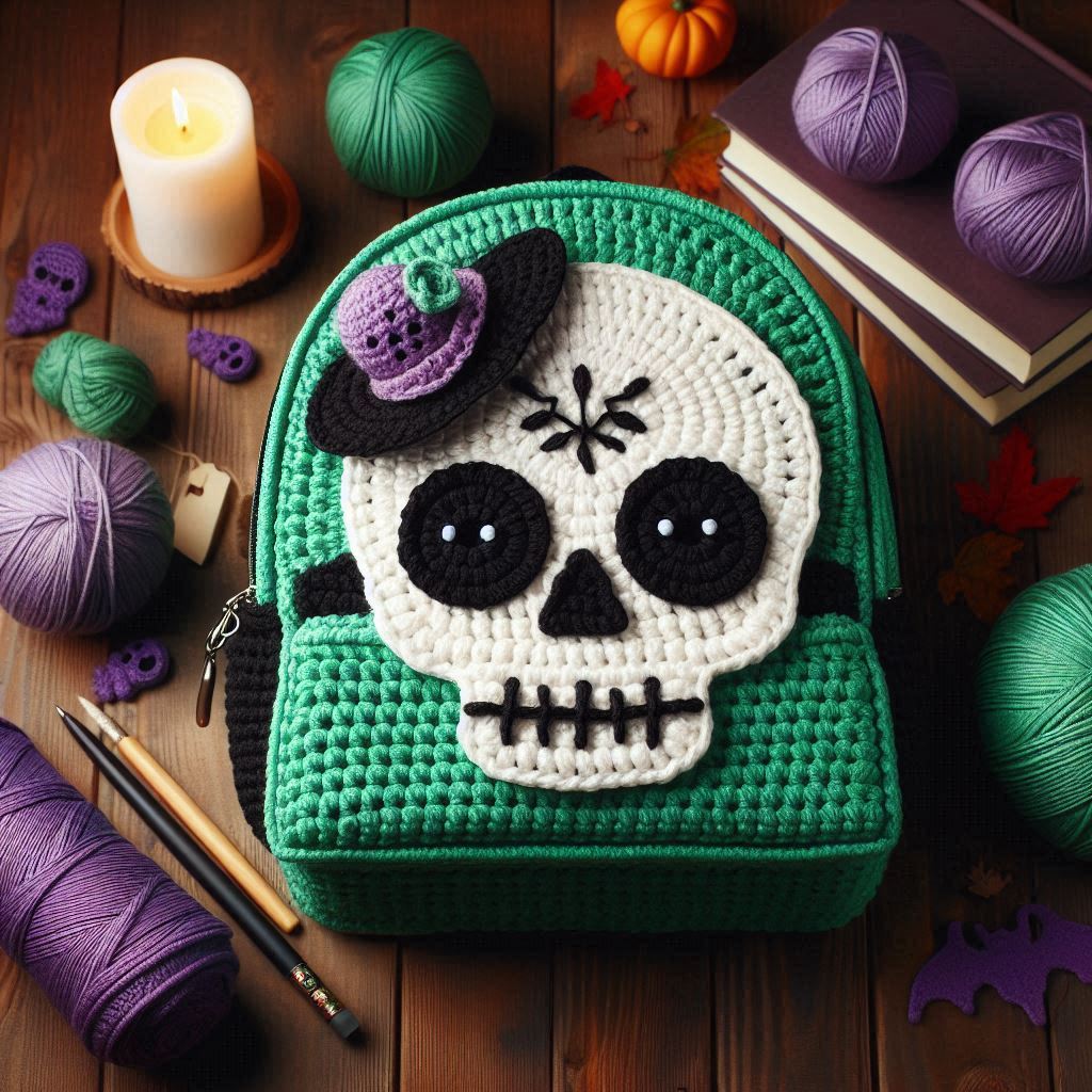 Spooky Crochet Backpack